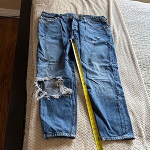 Topshop Moto Hayden Relaxed Distressed Jeans